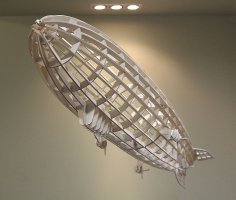 نموذج منطاد مقطوع بالليزر لقالب ديكور المنزل