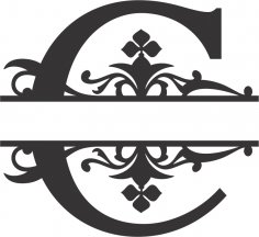 Королевский сплит-шрифт C