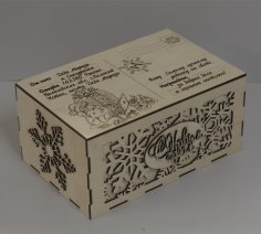 Лазерная резка Рождественская декоративная коробка для конфет