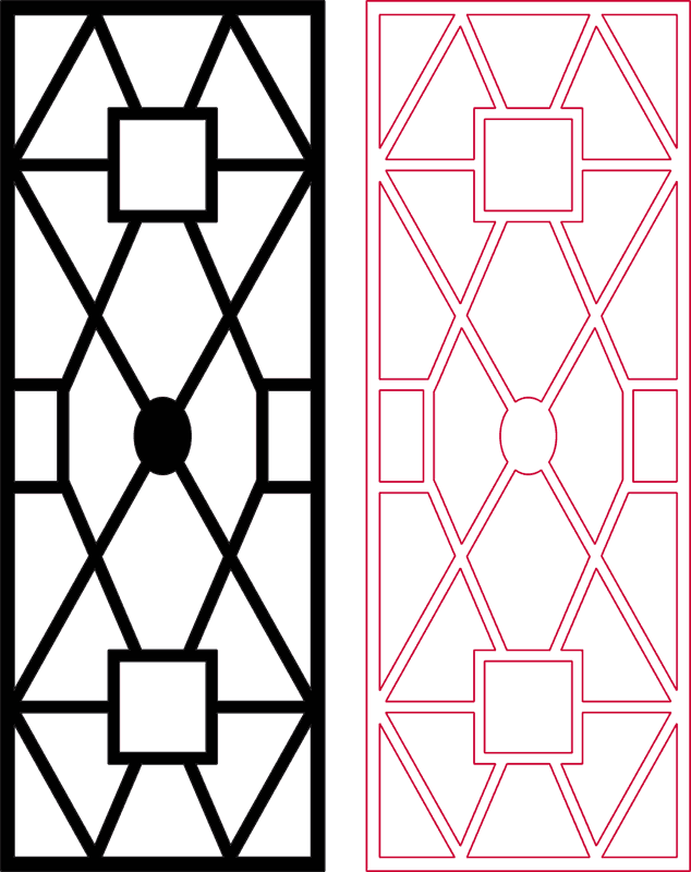 طرح های الگوی Dxf 2d 155