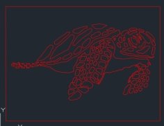 Sea Turtle Laser Cut