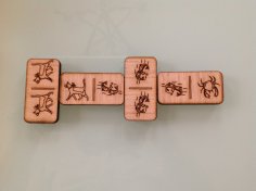 Laser Cut Dominoes, Animals