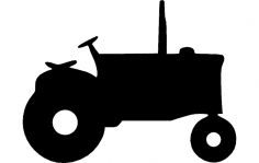 Archivo dxf de silueta de tractor