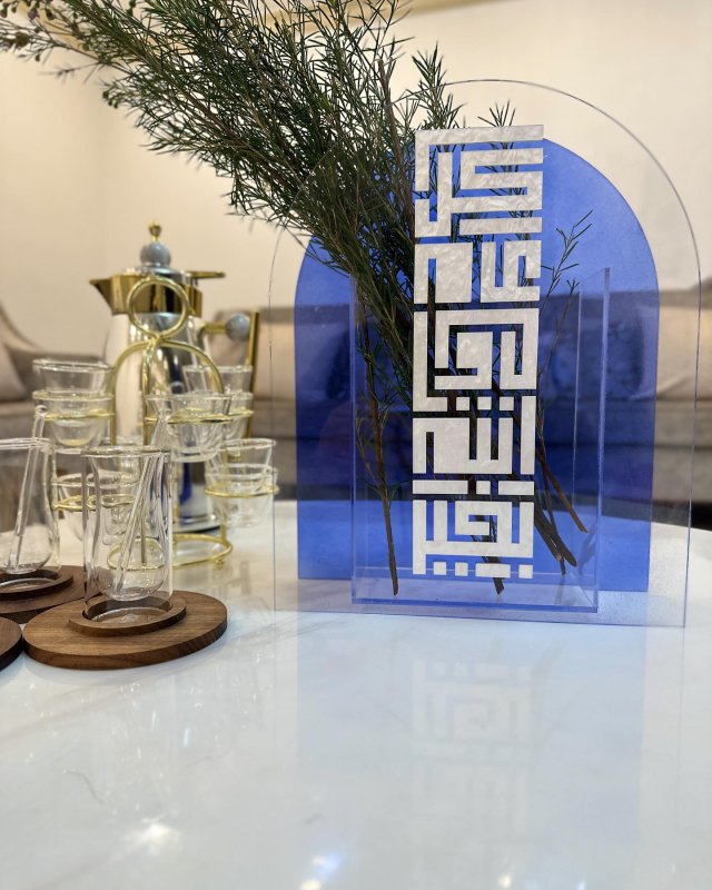 Laser Cut Clear Acrylic Flower Vase Modern Decor