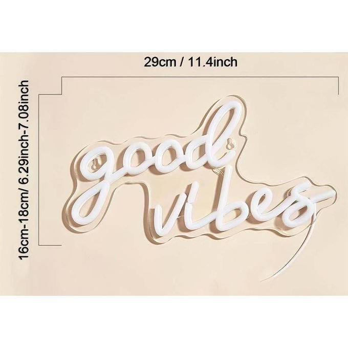 Laser Cut Good Vibes Neon Sign