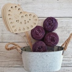 Laser Cut Embroidery Thread Storage Tool Winding Board Wooden Stitch Organizer