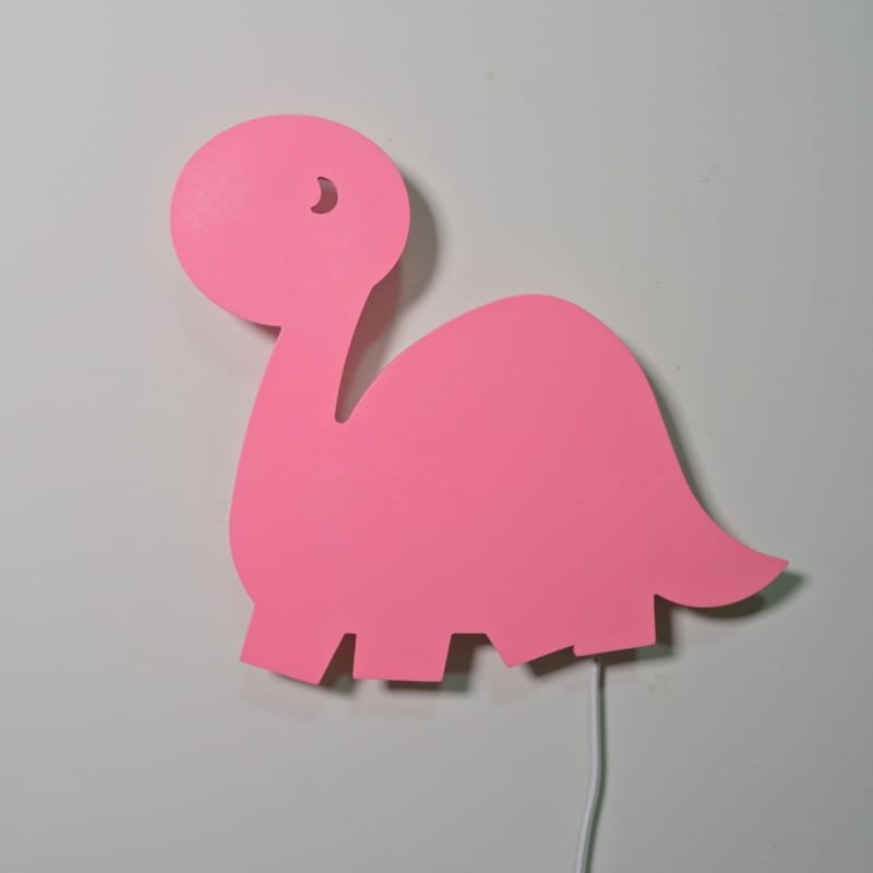 Laser Cut Dinosaur Wall Lamp – Girls Room Wall Lamp – Dino Night Light