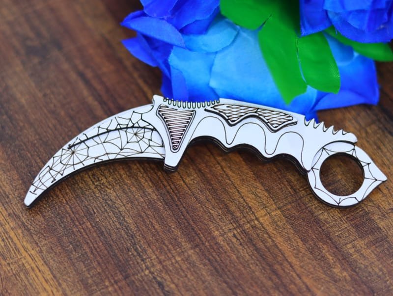 Laser Cut Karambit Knife Toy