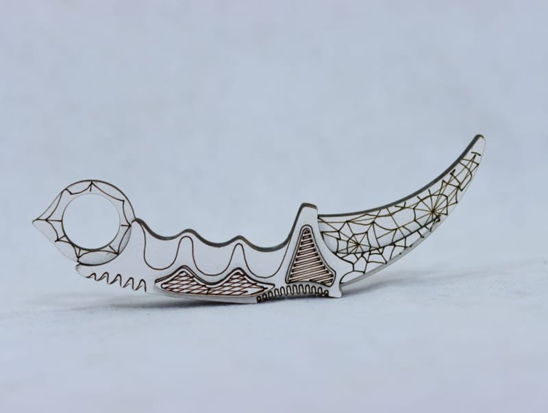 Laser Cut Karambit Knife Toy