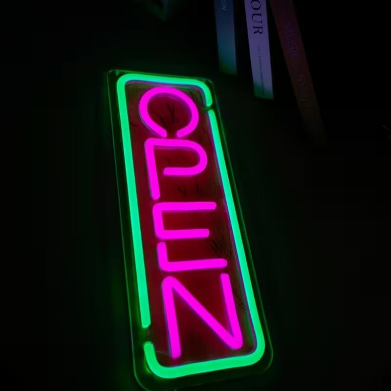 Laser Cut Open Neon Sign for Business, Open LED Neon Light