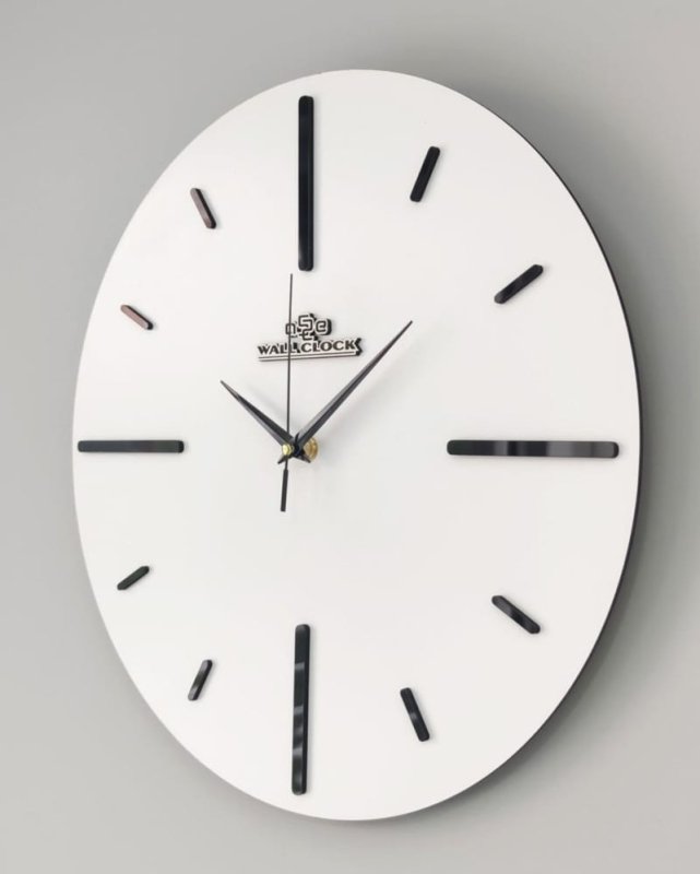 Laser Cut Decorative Wall Clock Minimalist Design