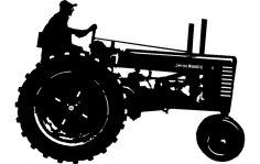 Файл dxf трактора John Deere-1