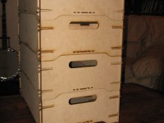 Stackable storage boxes DXF File