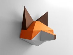 Papercraft Fox Pepakura Desen Şablonu