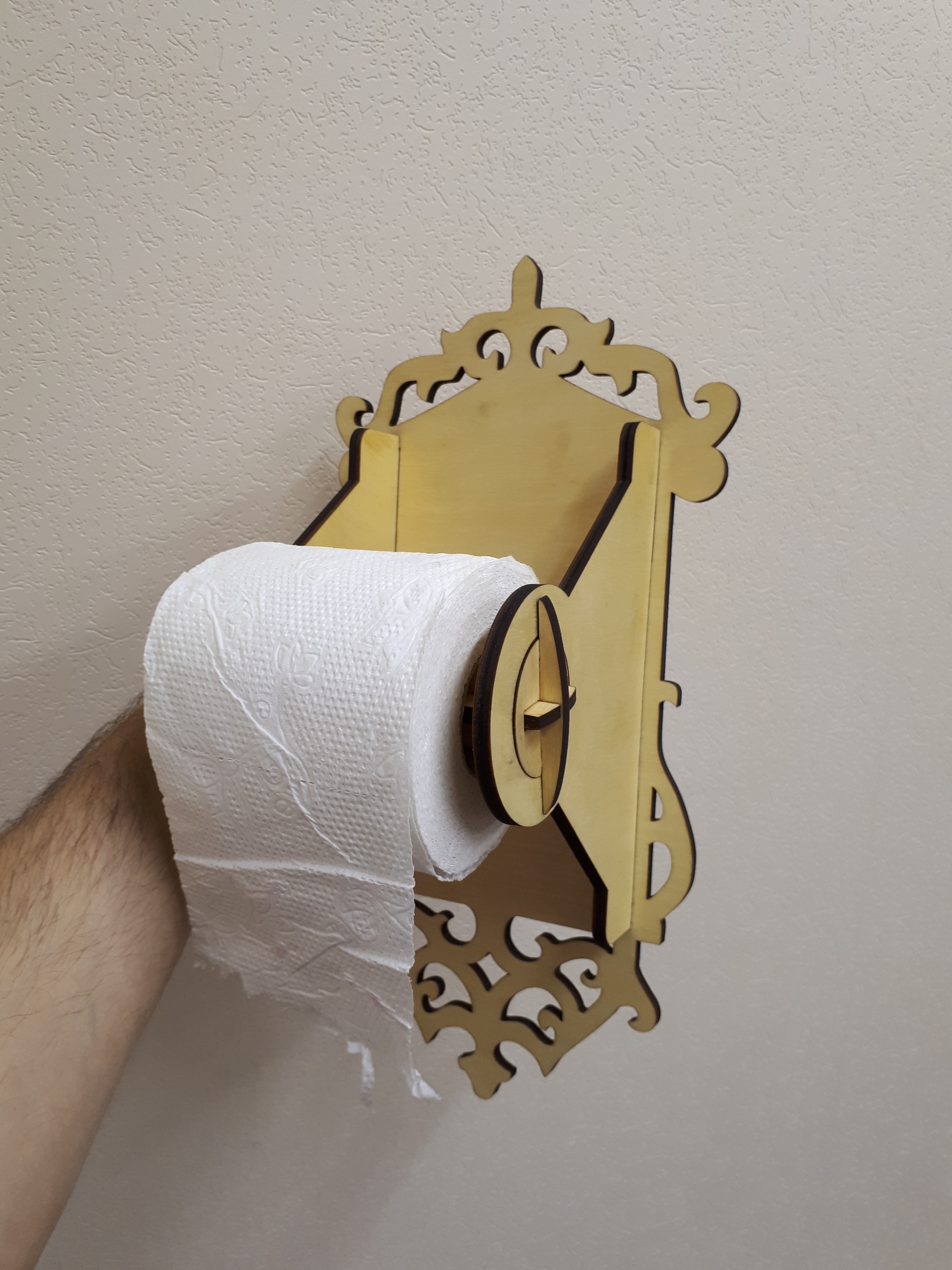 Toilet Paper Holder Laser cut Free Vector