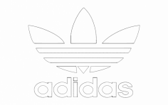 Archivo dxf del logotipo de Adidas