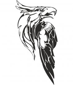 Vector de ilustración de pájaro depredador de águila