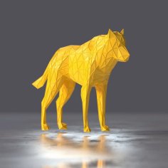 Geometric Wolf 3D Printer Model