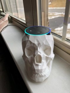 Echo Dot Skull Holder With Sound Escape 3D Printer Model