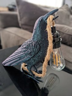 Crow Model (Lamp) 3D Printer Model