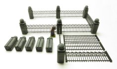 Gothic Fence 28mm 3D Printer Model