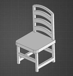 Dollhouse Chair 3D Printer Model