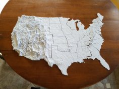 Lower 48 States In The United States 3D Printer Model