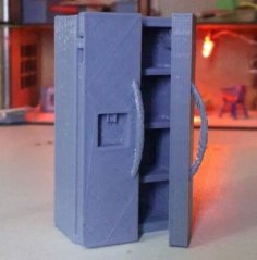 Side By Side Refrigerator (with Functional Doors) 3D Printer Model