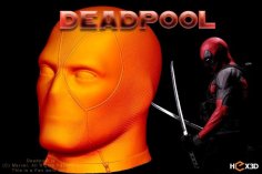 Deadpool Head (HD) 3D Printer Model