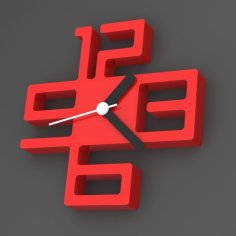 Modern Clock 3D Printer Model