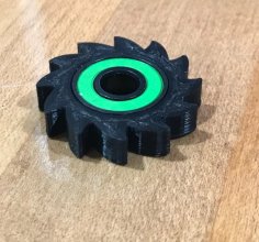 Fidget Uno-Spinner 608 Bearing 3D Printer Model