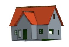 Model House, Scale 1:87 (H0) 3D Printer Model