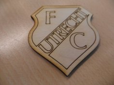 Laser Cut FC Utrecht Logo