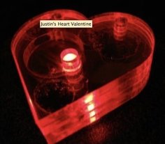 Laser Cut LED Valentine Heart