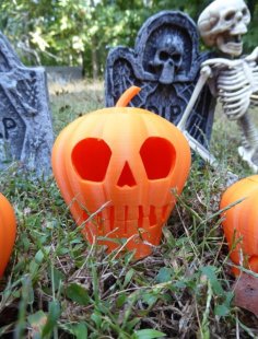 Pumpkin Skull 3D Printer Model