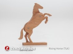 Laser Cut Rising Horse 3-Layered CNC/Laser