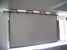 Laser Cut Projector Screen Supports for Ceilling Mounting