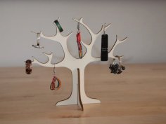 Laser Cut Tree Ring Holder DXF File