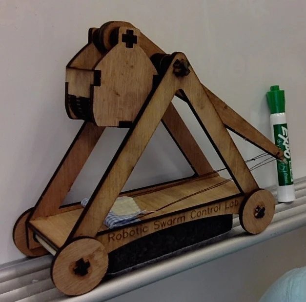 Laser Cut Desktop Trebuchet SVG File