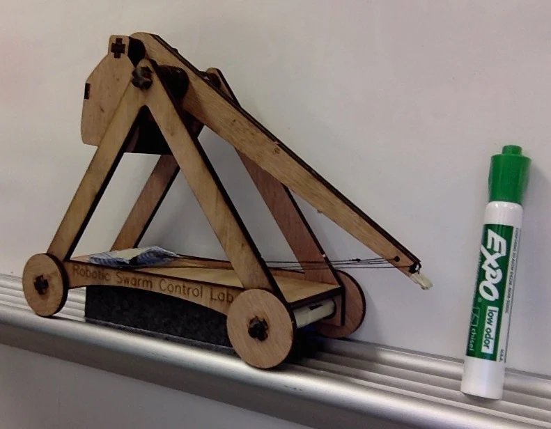 Laser Cut Desktop Trebuchet SVG File