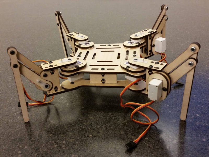 Laser Cut mePed Quadruped Robot DXF File