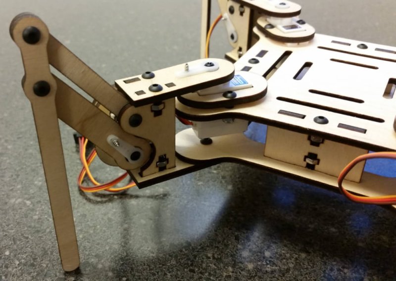 Laser Cut mePed Quadruped Robot DXF File