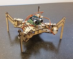 Laser Cut mePed Quadruped Robot DXF File