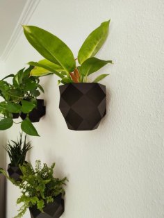 Self Watering Planter With Wall Mount 3D Printer Model