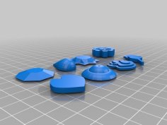 Pokemon Kanto Badges 3D Printer Model