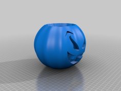 Halloween Pumpkin With Tea Light Holder. 3D Printer Model