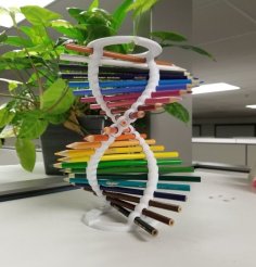 Smoother DNA Pencil Helix 3D Printer Model