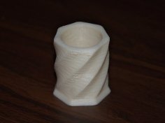 Shot Glass 7 Sides Twisted 3D Printer Model