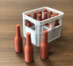 Bottles For Beer Crate Battery Holder AA/AAA/9V/18650 3D Printer Model