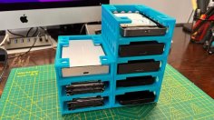 2.5 Hard Drive Modular Rack 3D Printer Model